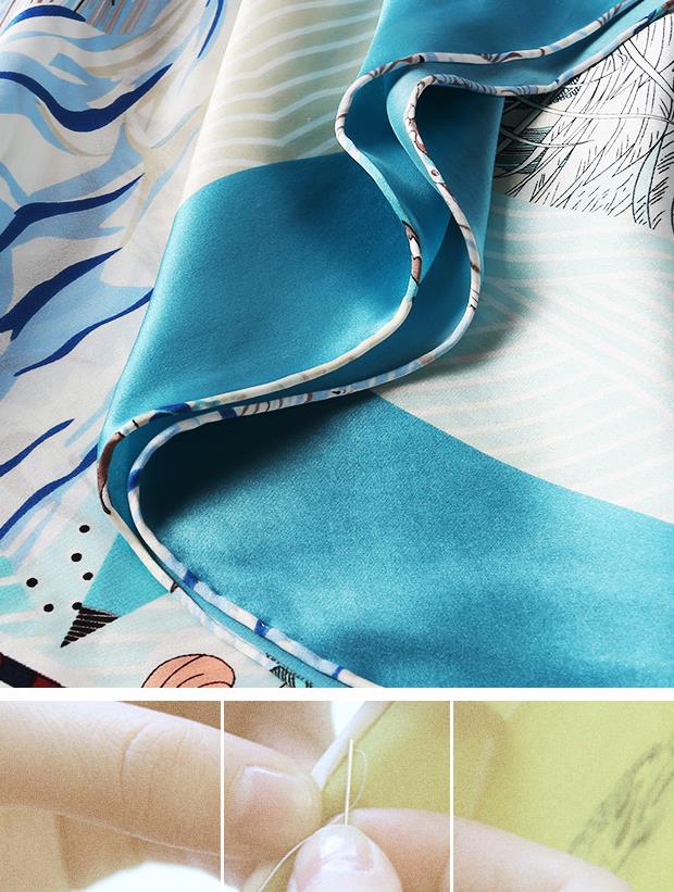 Wholesale Custom Lady Silk Scarf Factory