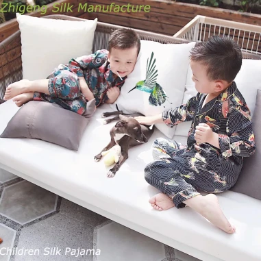 Piyama Sutera Sutra Cetak Anak