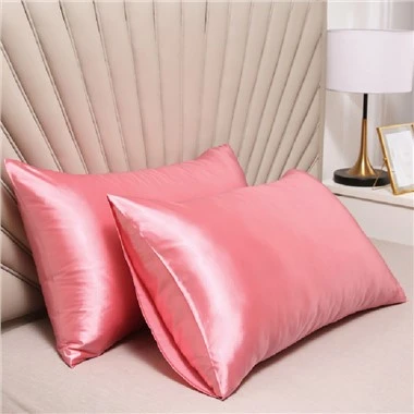 Sarung Bantal Sutra Mulberry Dengan Warna Solid